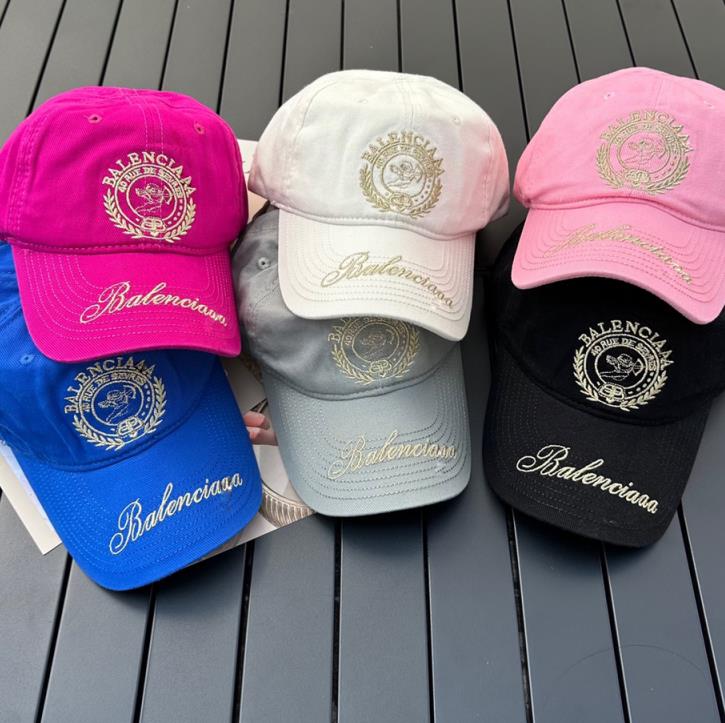 

Women Summer Shade Designer Ball Caps Couple Candy Letter Embroidery Holiday Sports 6 Colors casquette, Blue