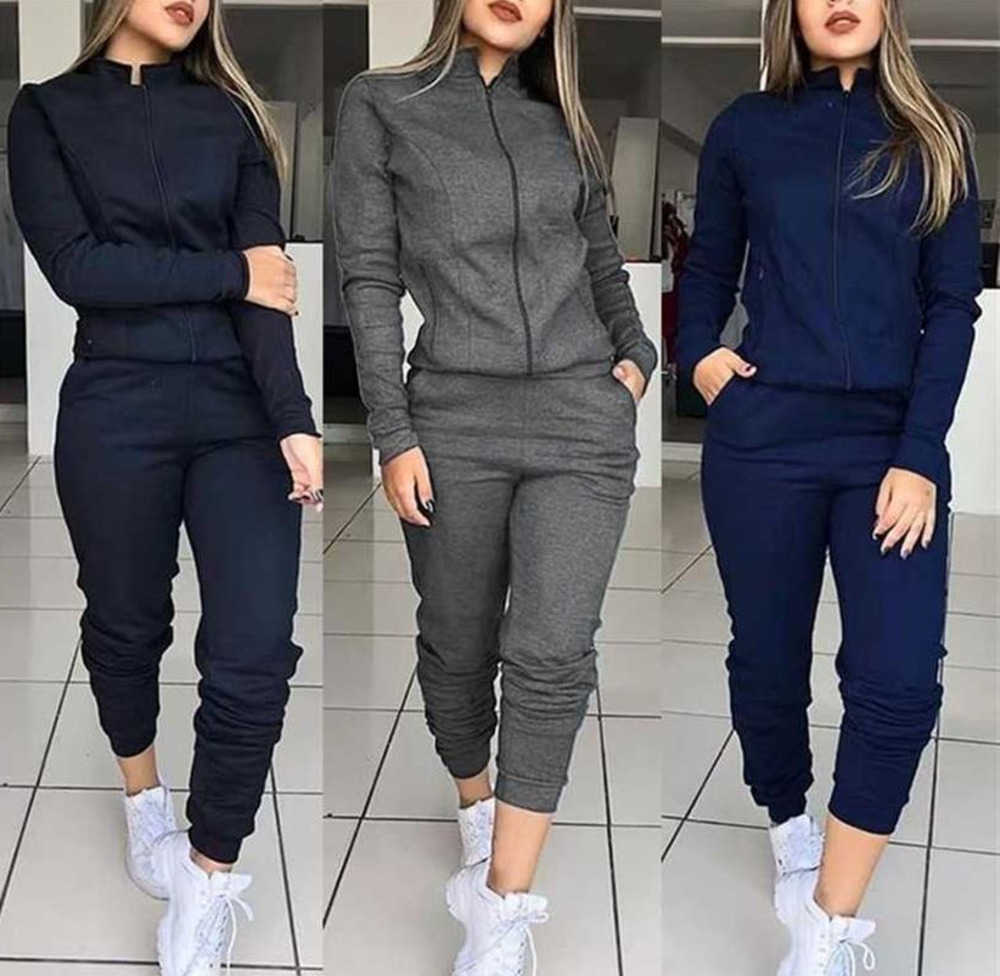 

Women's Tracksuits Women 2 Pcs Tracksuit Sports Long Sleeve Sweatshirts Thin Fleece Joggers Suits Running Set Workout Gym Spring Sportswear Y2011282862, 22