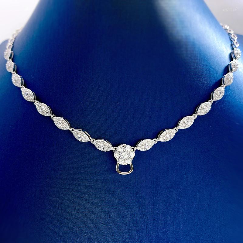 

Chains 2023 S925 Silver Necklace Collar Chain With Pendant Neckchain Adjustable Length (excluding Pendant)