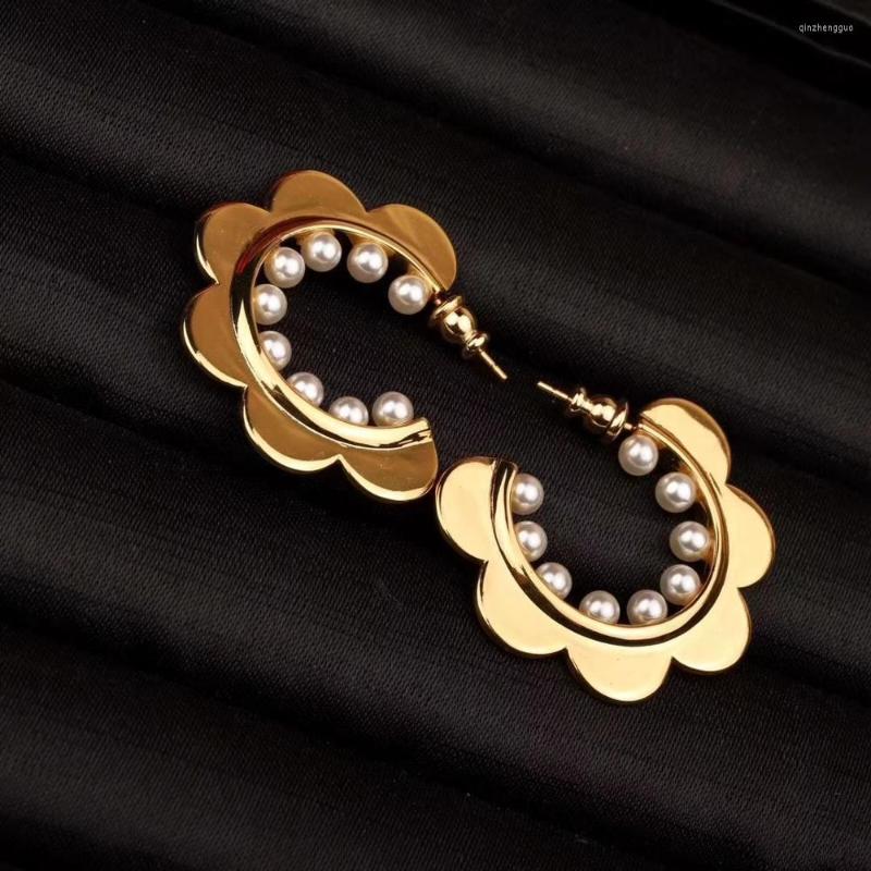 

Stud Earrings Fashion Luxury Simulated Vintage Pearl Bridal For Women Party Hanging Brincos Wedding Jewelry