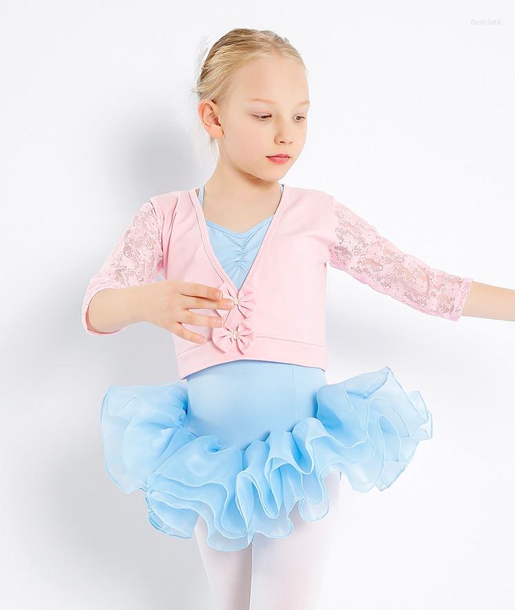 

Stage Wear Long Sleeve Cotton Ballet Shrug Wrap Top Girl Warm Up Kids Child Leotard Crop Dance Shawl Jacket Cardigan Coat, Purple
