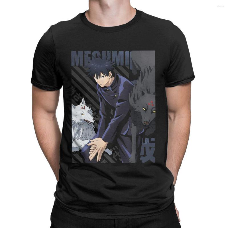 

Men' T Shirts Jujutsu Kaisen Megumi Fushiguro Gift Shirt For Anime Lover Manga Tee Short Sleeve Clothing Graphic Printed, Black