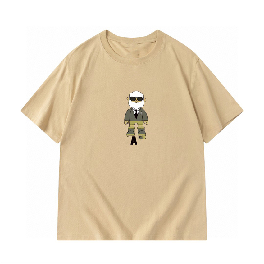 

Men's T-Shirts Fashion Men's T-Shirt 2023 Channel New cotton soft anti-wrinkle retro decorative printing letters casual student lovers short sleeve 07-016, 11