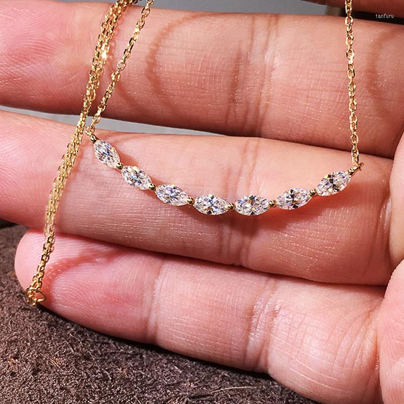 

Pendant Necklaces CAOSHI Trendy Brilliant Zirconia Necklace Lady All Match Trend Accessories With Simple Design Fashion Jewelry For