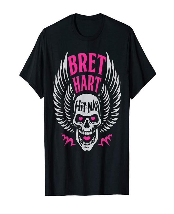

Men039s TShirts Bret Hart Hitman Graphic TShirt01234567943521, Men-darkpurple