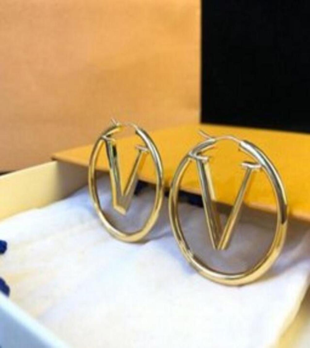 

2022 Top Paris Jewelry Accessories Women Hoop Earrings Luxury 18K Gold Ear Studs Lady Nice Christmas gift With box louiseity Huggi5153407