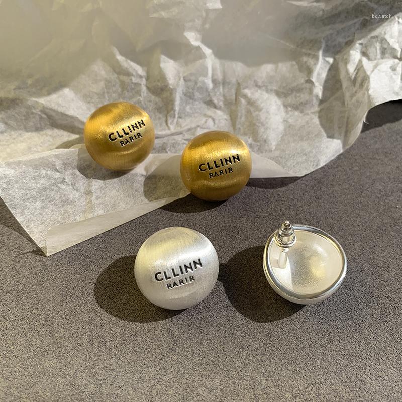 

Hoop Earrings CLLINN Brushed Gold Color Advanced Elegant Metal Plated Pearl Ear Clips For Women Fashion Jewelry