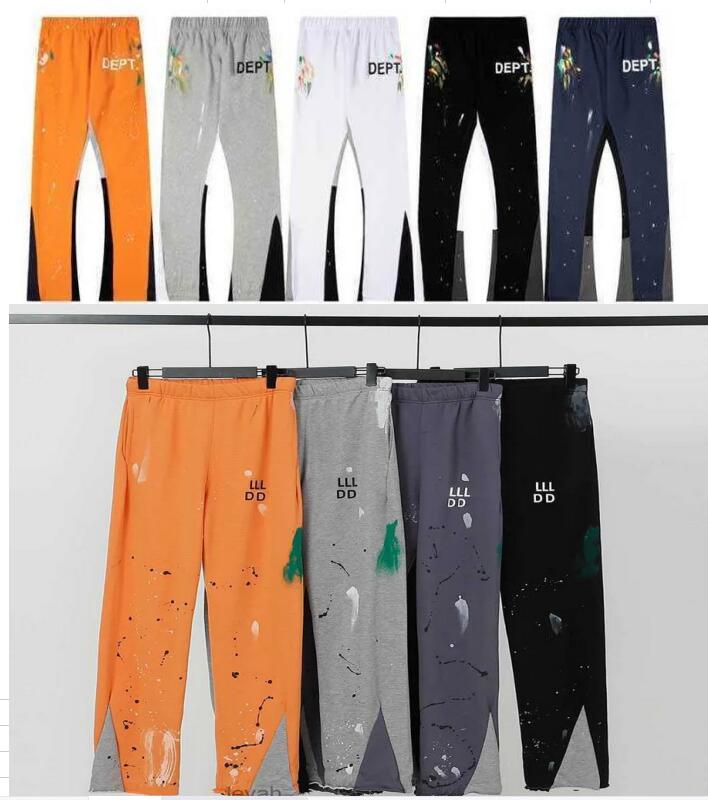 

Mens Graffiti pants Galleryse depts Pants Mens&Womens Sweatpants Galleryes dept Speckled Letter Print Mans Couple Loose Versatile Casual Pants Straight Trousers, Add postage