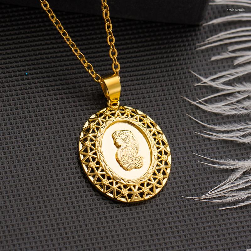 

Chains WANDO Ethnic Necklace For Men/Women Party Gifts Jewelry Gold Color Africa Eritrea Chunky Chain 5mm Width N9