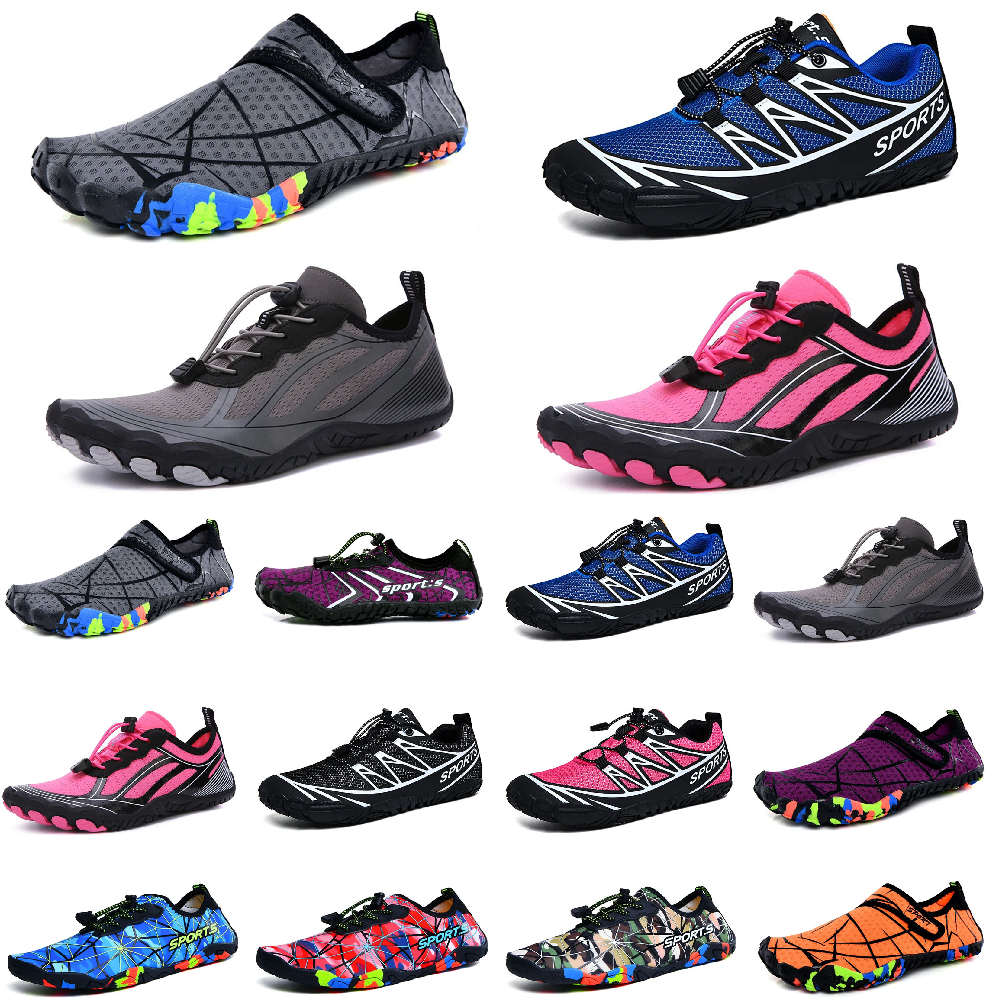 

Water Shoes green pink gold brown wading shoes beach shoes couple soft-soled creek sneakers grey barefoot skin snorkeling fitness womenLightweight non-slip shoes