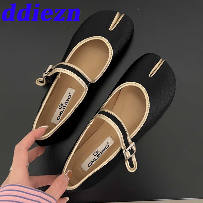 

Lolita Style Dance Flats Shoes for Ladies 2023 Summer Female Footwear Fashion Round Toe Ballet Flats Women Marry Janes Shoes 0316, Beige 08