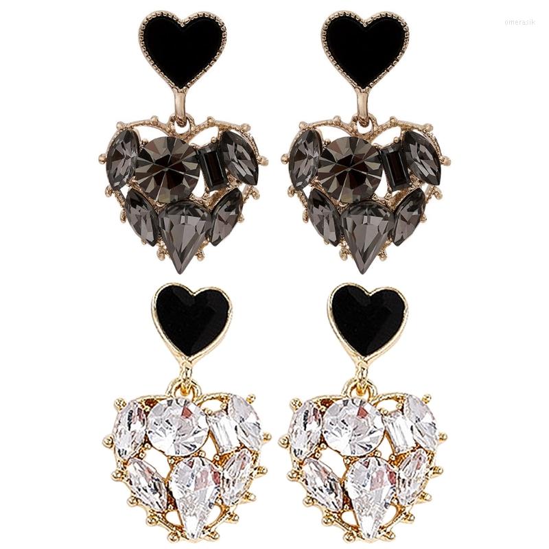 

Dangle Earrings F19D Women Charm Heart Pendant Statement Jewelry