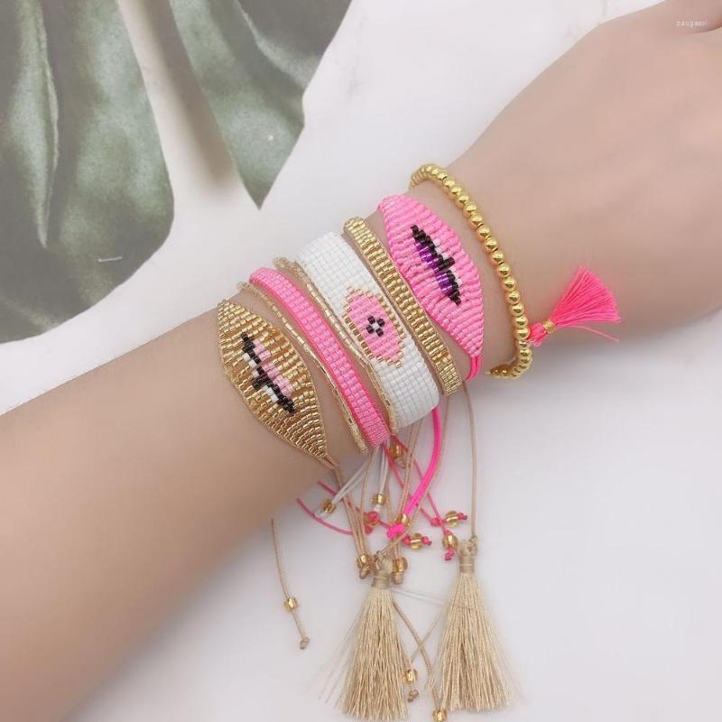 

Strand ZHONGVI MIYUKI Beaded Bracelet For Women Bileklik Pulseras Mujer 2023 Handmade Woven Charm Bracelets Set Female Fashion Jewelry