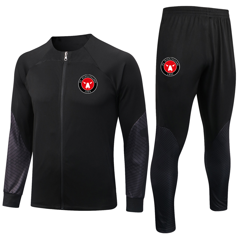 

2023 FC Midtjylland soccer Mens Tracksuits sportswear sets Sports Casual Sweatershirts Sweatpants Jackets pants adult football training Suits kits Size S-2XL