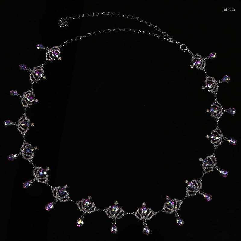 

Stage Wear Fashion Women Belly Dance Costume Accessories Rhinestone Waist Belt Chains Jewelry Body Chain, Auburn