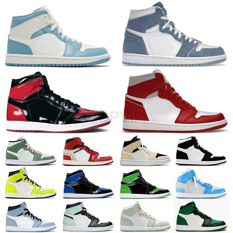 

designer shoes Mens Womens Jumpman 1 1s Designer Basketball Shoes J1 Varsity Red Chicago Reimagined High University Blue Mid Carbon Fiber Dutch Green sandal, 36-47 royal toe