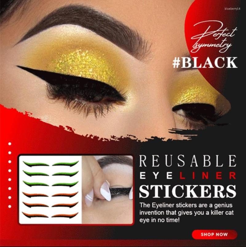 

False Eyelashes 20pcs Reusable Eyeliner Stickers Fashion Eyes Sticker Makeup Eyeshadow Face