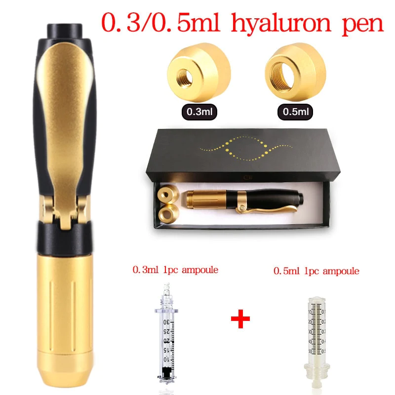

Beauty Items 0.3ml /0.5ml High Pressure Needle Free HA Serum Import Noninvasive Mesotherapy Pen Anti-wrinkle Lip Lifting