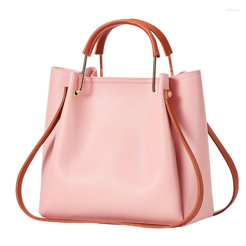 

Evening Bags Women Bag 2023 Fashion Casual Shoulder Messenger Lady Crossbody High Capacity Bucket Handbag Girl Hand, Black