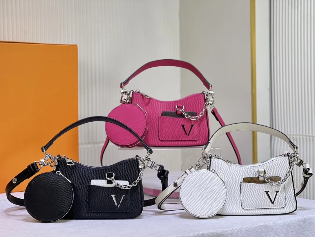 

Marellini X Mai Sheng Bao Cao Jian Mai Sheng Women's Handbag Designer Tote Pumpkin Label Silver Chain Colorful Dots Crossbody Bag Round Cake Wallet M20999 M21091