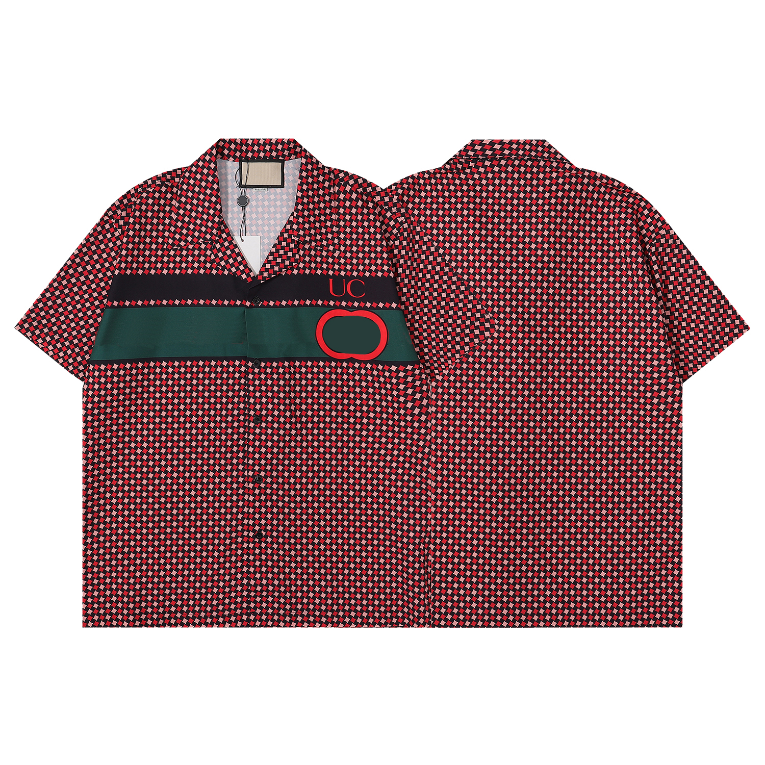 

Designer Mens Casual Shirts silk shirt New crease resistant breathable T-shirt lapel fashion beach casual print high-end POLO short sleeve M-3XL