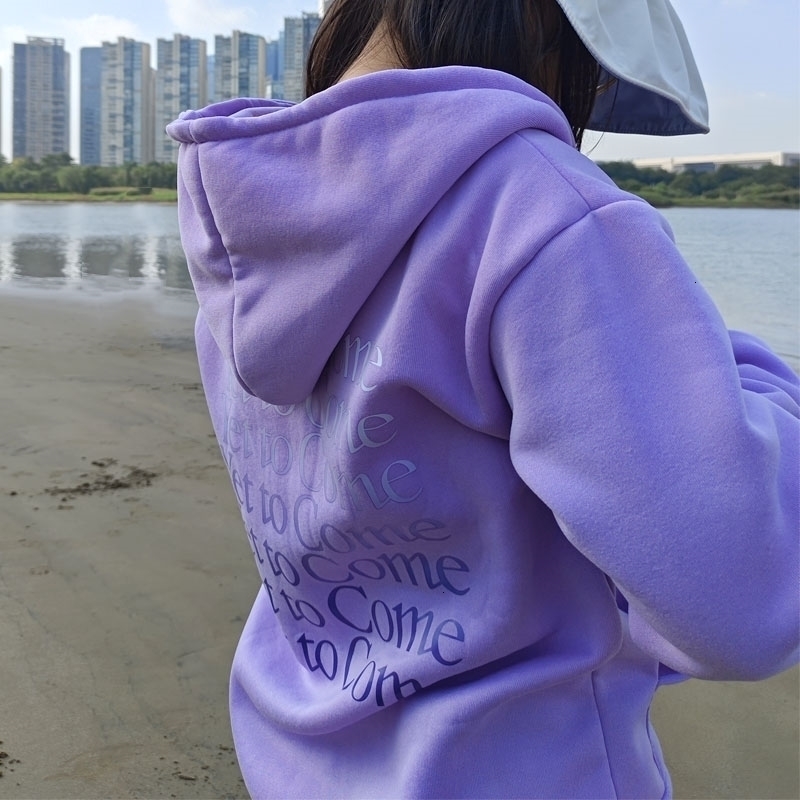 

Womens Hoodies Sweatshirts purple hoodie with po card 230316, Beige
