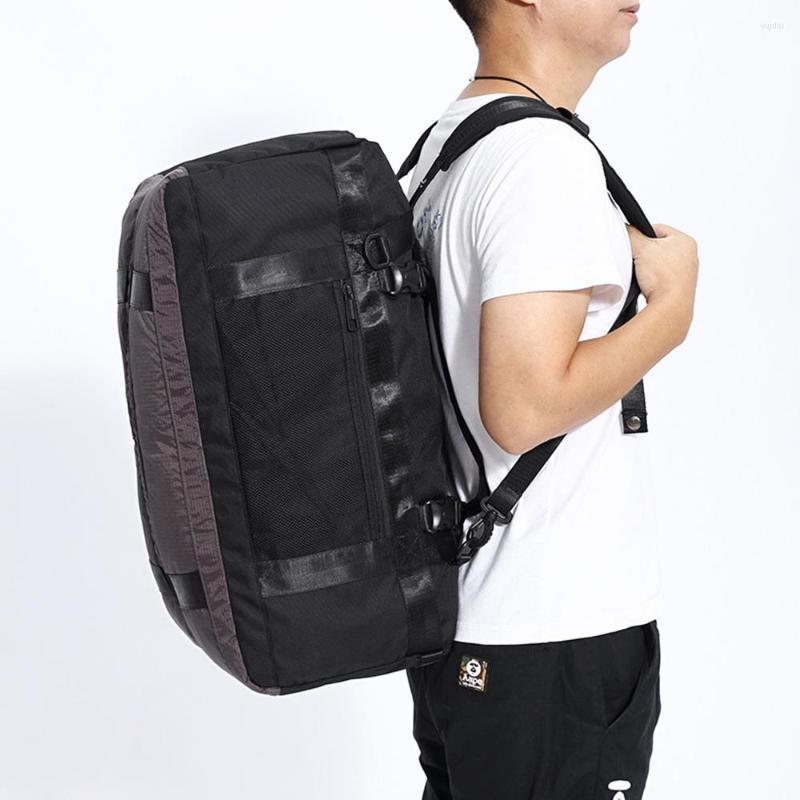 

Outdoor Bags Fitness Gym Bag Sport Luggage Dry Wet Handbag Swimming Travel Training Waterproof OXford Organizer Large Capacity Backpack, Black