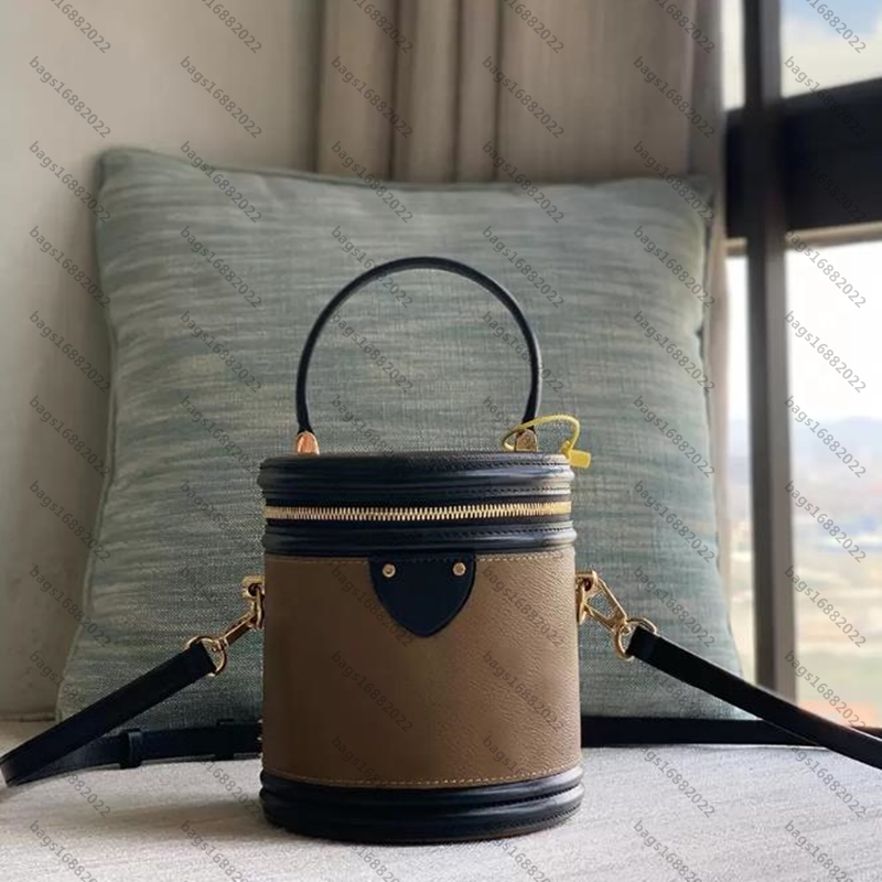 

Top quality cannes bag women shoulder crossbody bag designer handbag Semi hard structure bucket bag Zipper closure Presbyopia louise viuton vutton shoulder bag, Add box