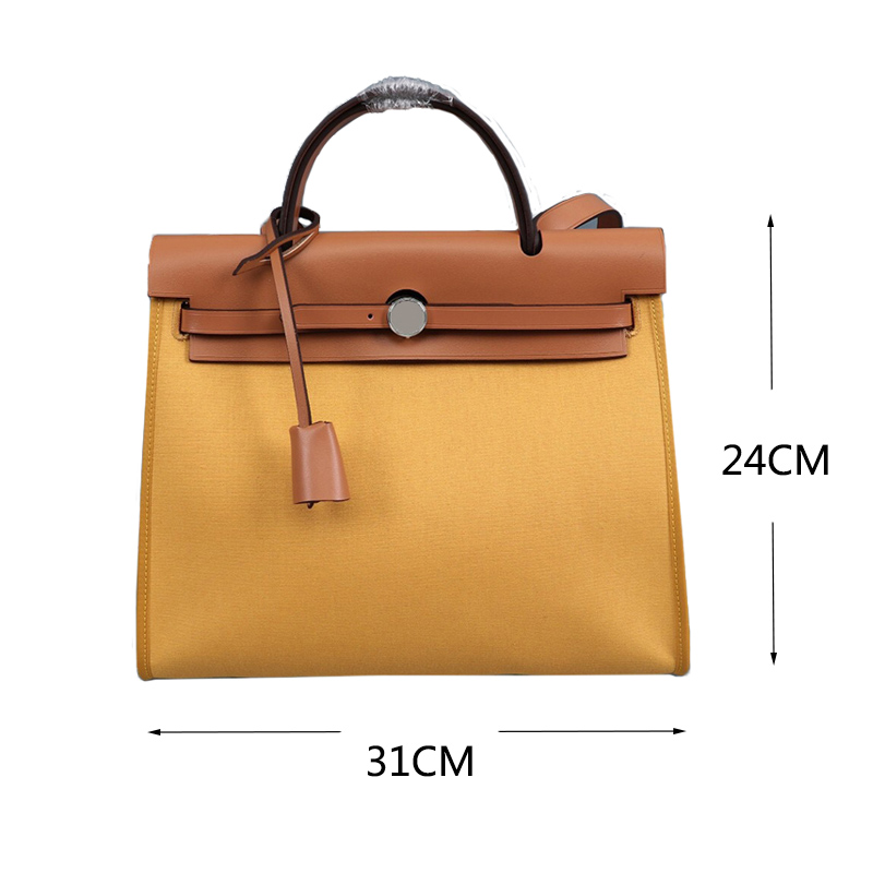 

bags handbags woman inAll Categories crossbody bag Genuine Leather wallet Noble temperament Lock button ornament Combination of canvas and leather handbag, White