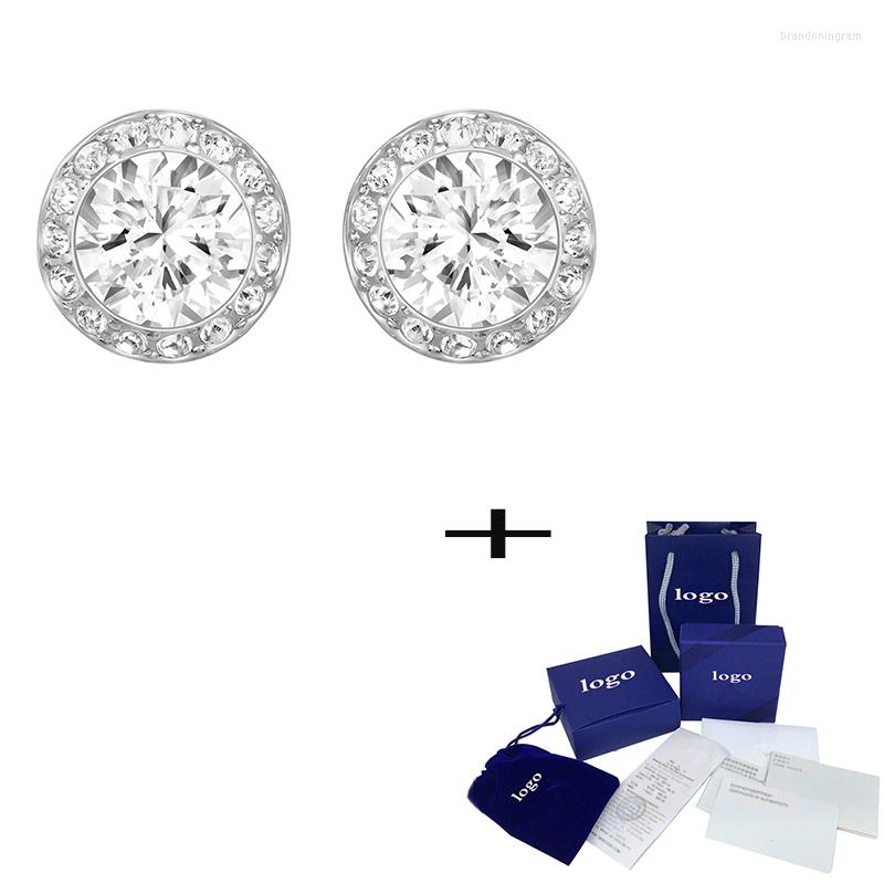 

Stud Earrings 2023 Elegant Woman Pierces White To Get Married Jewelry Symbolizes Immaculate Love