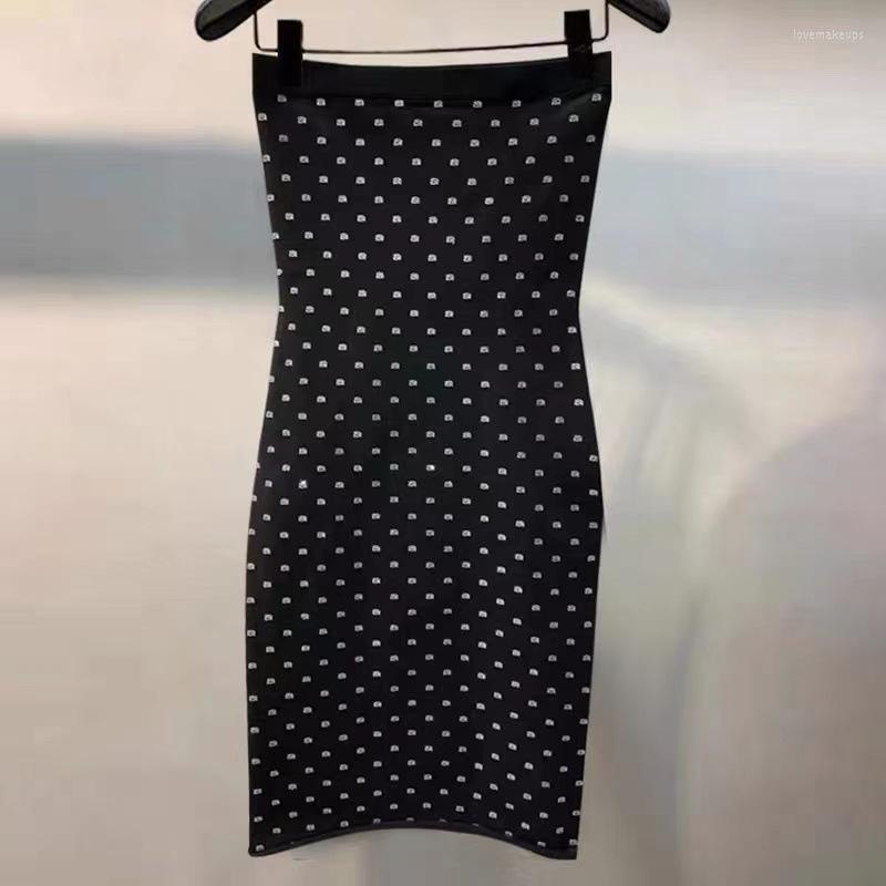 

Casual Dresses High Qualit Women' Wrap Chest Knitted Girl Sexy Hip Short Design Sense A Word Ndrill Slim Dress, Black