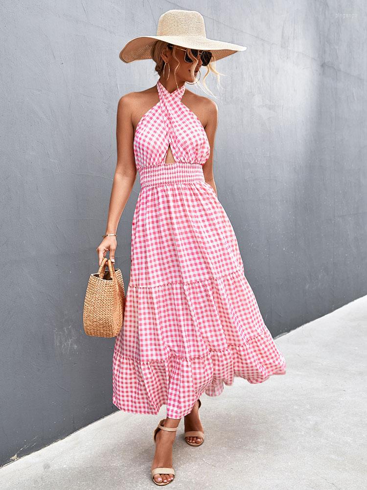 

Casual Dresses Sexy Spaghetti Strap Corset Print Women Summer Dress 2023 Holiday Ruffle Floral Sundress Beach Frill High Waist A1274, Orange red