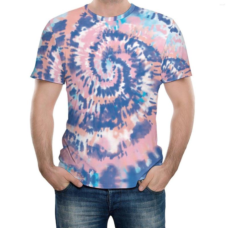 

Men' T Shirts Tshirt Summer Beach Spiral Ocean Tie Dye Peach Funny Graphic Activity Competition Eur Size High Quality, Style