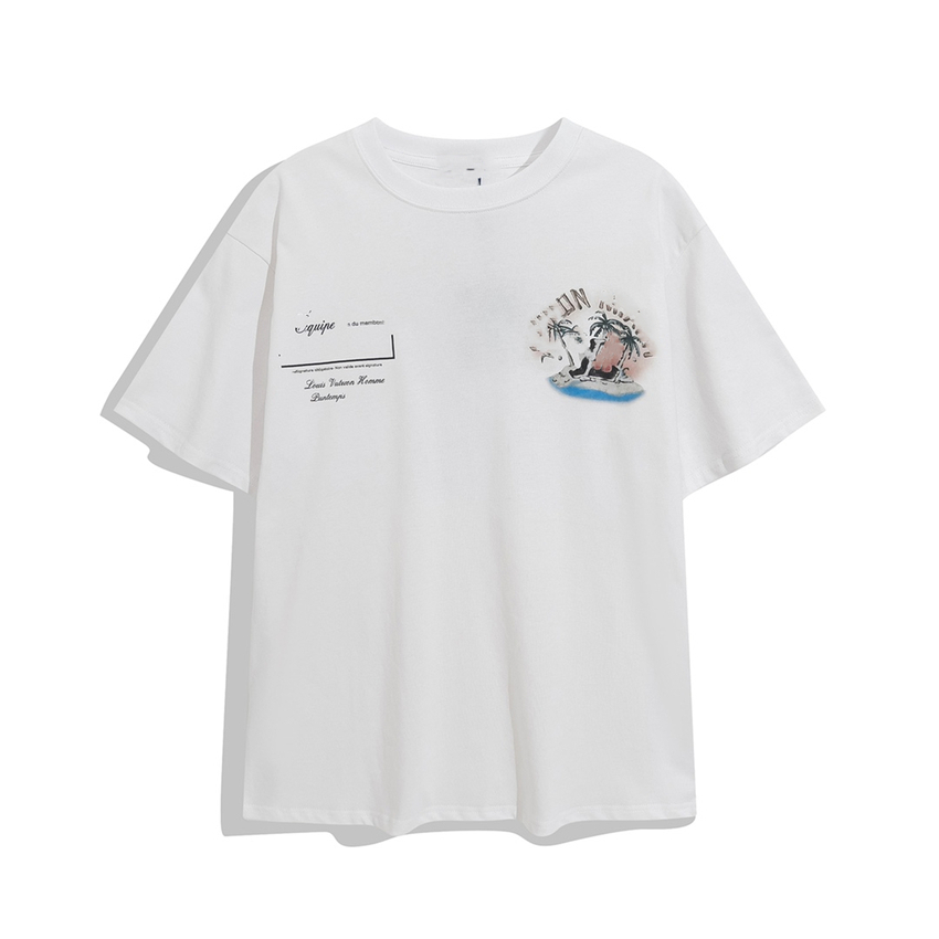 

fashion Men's T-Shirt 2023 Louiseity Men's T-Shirts Retro decoration Cotton soft anti-wrinkle letter Printing Casual Couple Short Sleeve Viutonity 020-02, 11