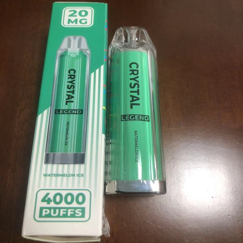 

disposables vapes crystal bar 4000 disposable E cigarettes 1350amh battery 2% capacity 12ml puffs disposable vape pen vs elux legend vapers