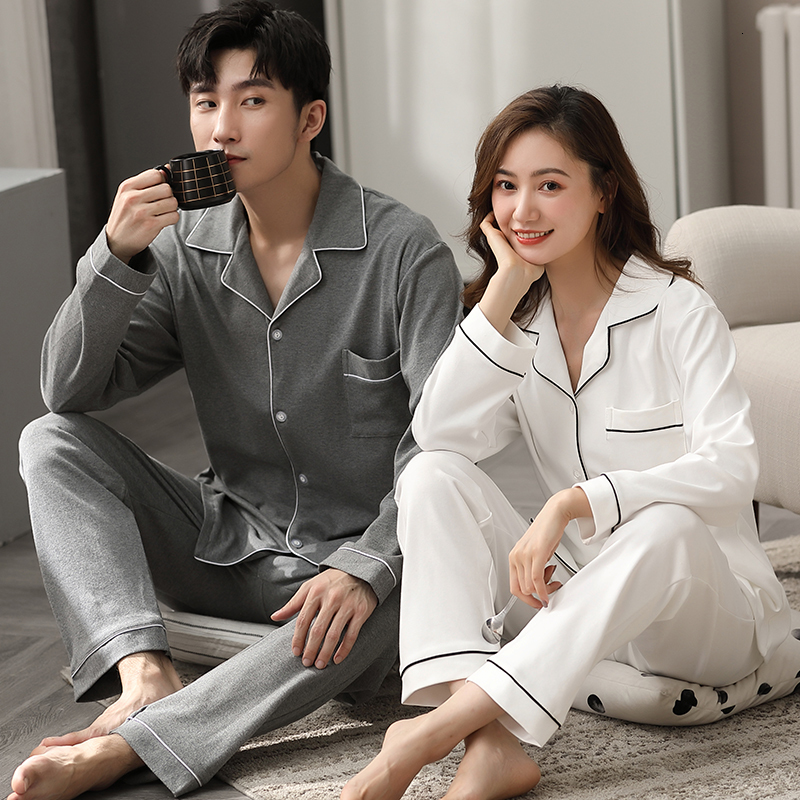 

Men's Sleepwear Winter Couple Pajamas Clothes 100% Cotton Bedroom Sleepwear for Women and Men Hombre Dormir Home Pijamas PJ Cotton Pyjamas Femme 230317, Pink