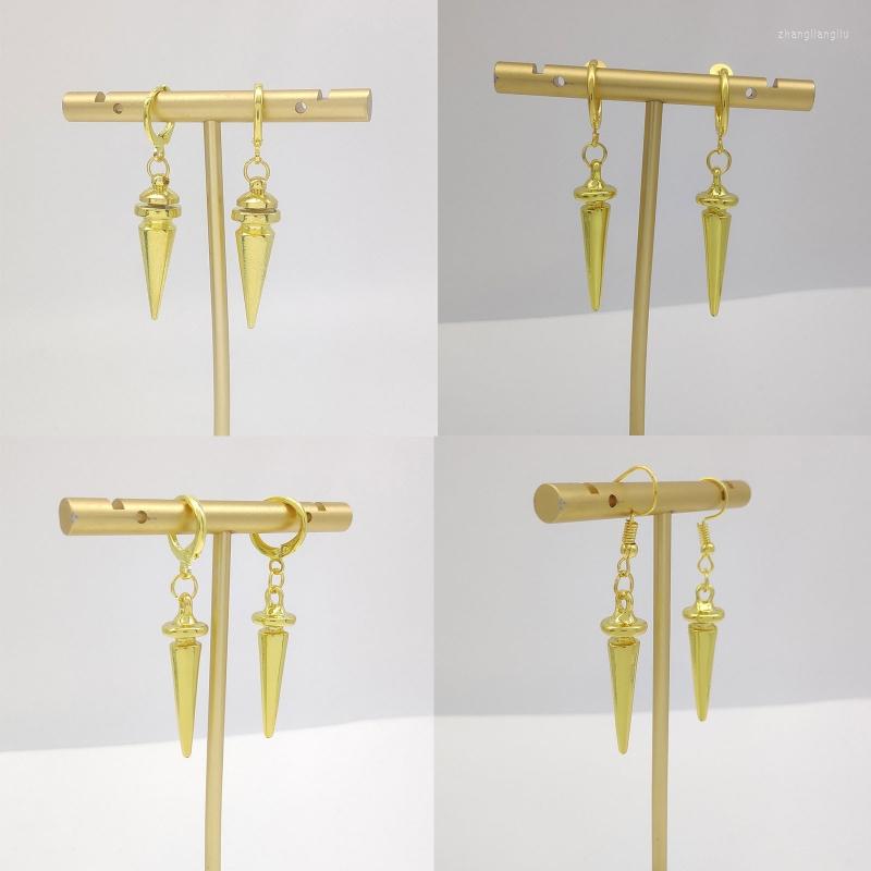 

Dangle Earrings Anime Forger Cosplay Gold Color Tapered Pendant Ear Clip Earring For Women Girl Gift Jewelry