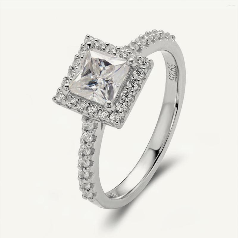 

Cluster Rings Gem's Ballet 925 Sterling Silver 1ct Moissanite Diamonds Gemstone Wedding Engagement Ring Fine Jewelry Wholesale Drop