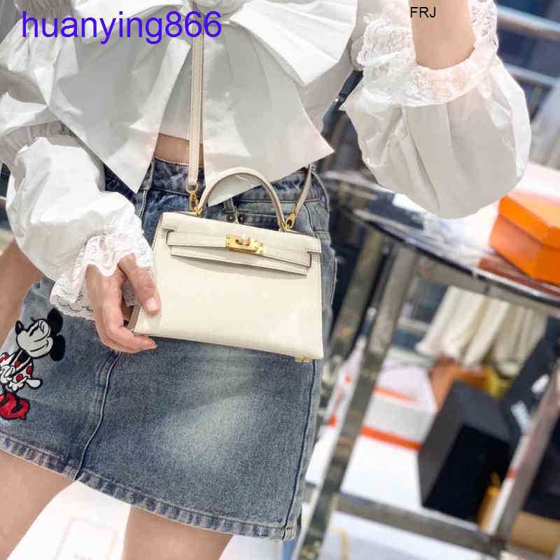 

Designer Kelys Bags H Handbags Second Generation Palm Print Mini Bag Messenger Milkshake White Mobile Phone Celebrity Yvb7 Havezxc 9SRD YV3L, Cream