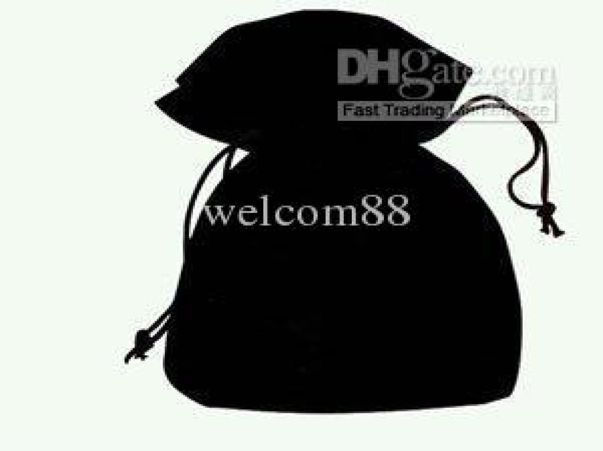 

100pcslot Black Velvet Jewelry Packaging Display Bags Pouches For shopping DIY Craft Fashion Gift B062996292