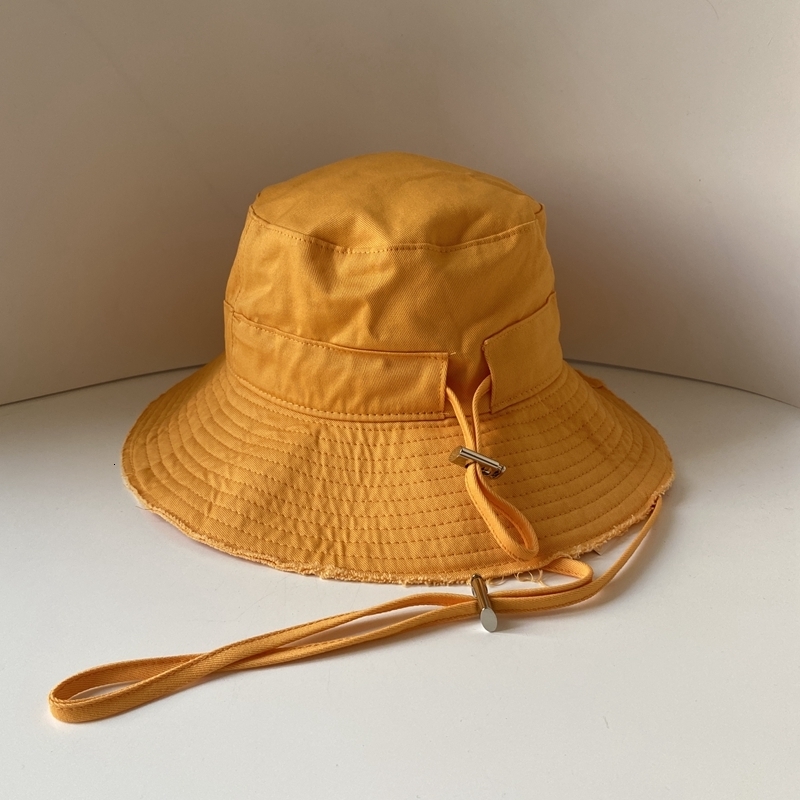 

Wide Brim Hats Bucket Hats Multicolor Summer with Windproof Rope Bob Hat Outdoor Riding Hat Men and Women Sun Hat Sun Hat Fisherman Hat Basin Hat 230316, Yellow
