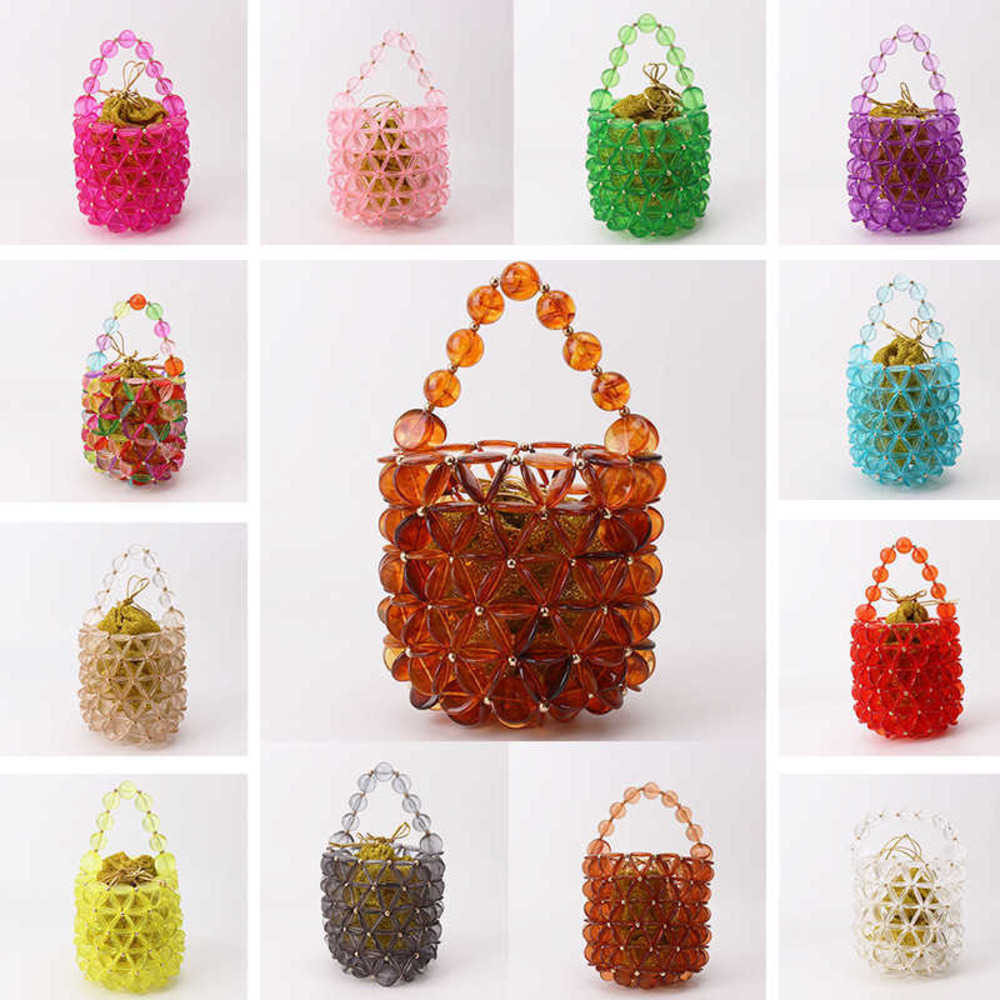 

Casual sweet American girl amber pearl bag outsourcing overseas film hand barrel 230304, Amber bead