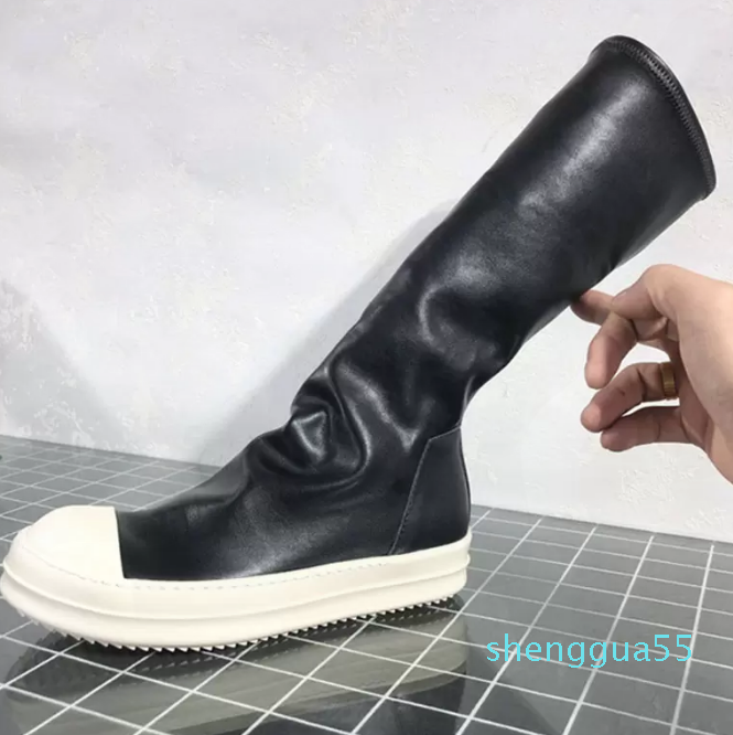 

2023 Spring Women's Boots Soft Leather Knee-high Boots Fashion Women's High Boots 9#21/20e50