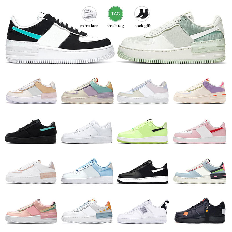 

2023 men women platform shoes 1 shadow Pistachio Frost Spruce Aura White Black Aurora Pale Ivory Pink Oxford Psychic Blue Classic womens sports trainers