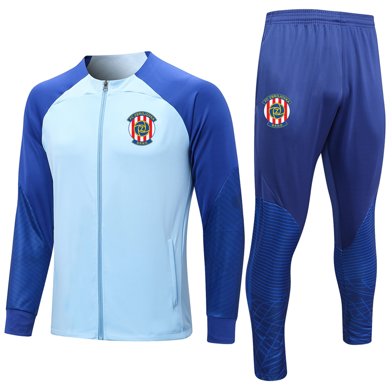 

2023 FC Zbrojovka Brno soccer Mens Tracksuits sportswear sets Sports Casual Sweatershirts Sweatpants Jackets pants adult football training Suits kits Size S-2XL, 11