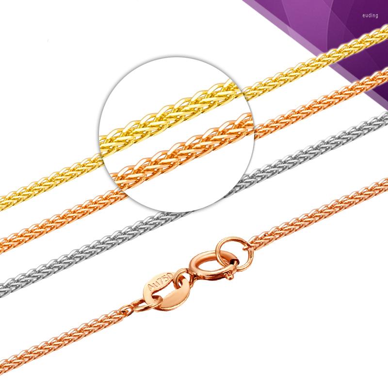 

Chains Pure 18K Yellow Gold Necklace Chain AU750 Wheat