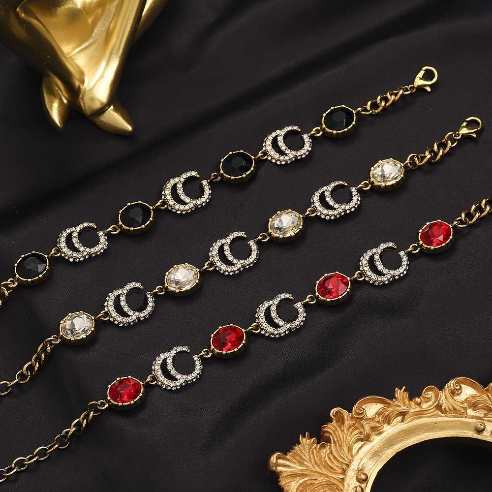 

Luxury Steel Seal Chain Bracelet Fashion Woman Multicolor Gemstone Bracelets Designer Love Bracelet Couple Premium Jewelry Classic Design