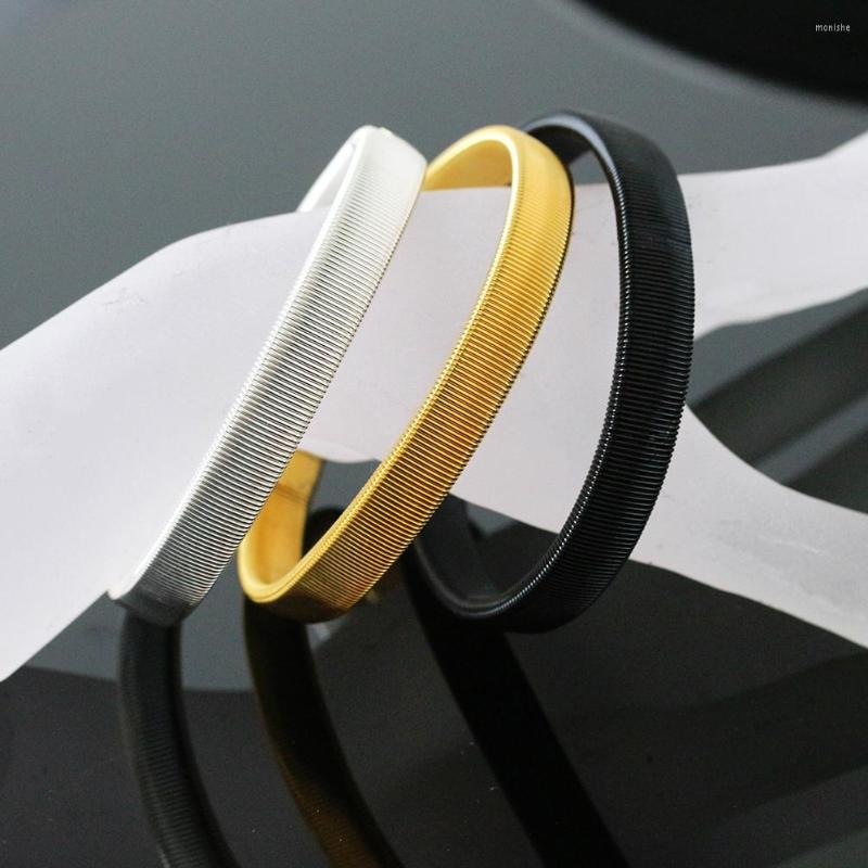 

Bangle 1PC Unisex Stretchy Elastic Metal Sleeve Garters Mens Elasticated Arm Band Shirt Holder