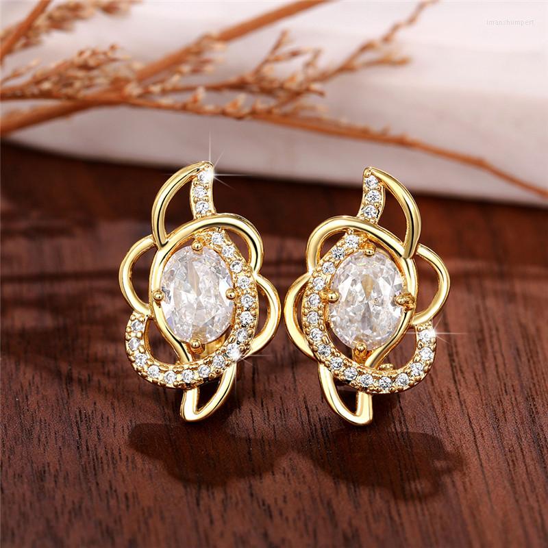 

Hoop Earrings Fashion Flower Stainless Steel Zircon Anniversary Mothers Day Jewelry Gifts For Mom Wife Girlfriend