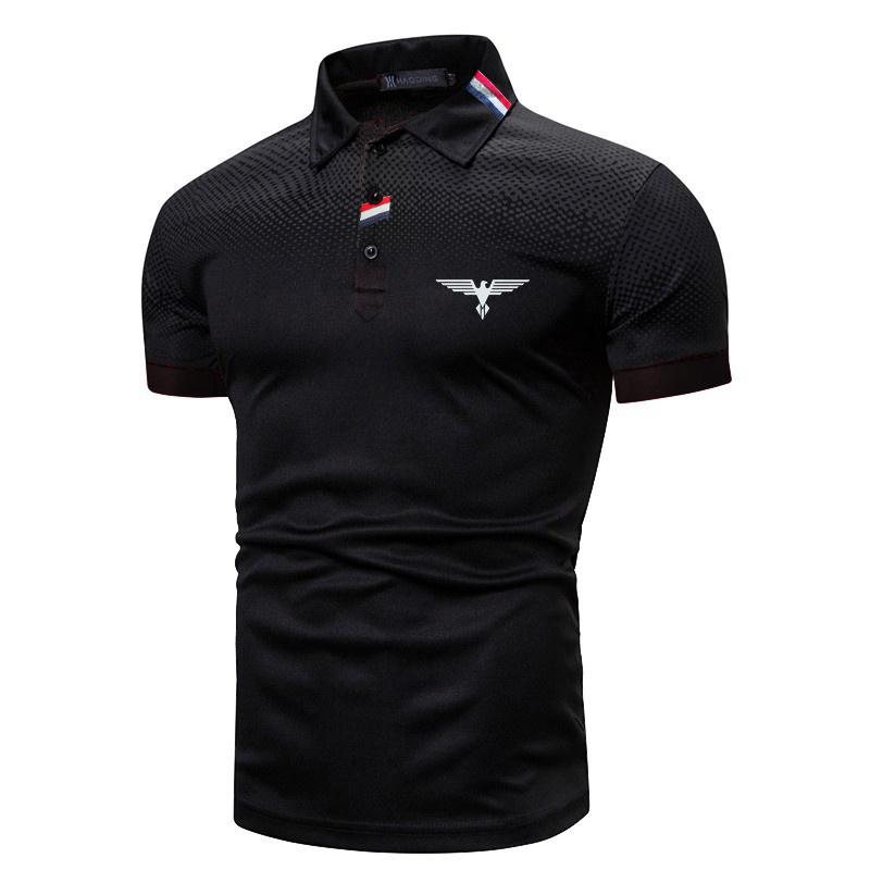

Men's Polos DINGSHITE Summer Fashion Short Sleeve Polo Shirt Men Business 230317, Red